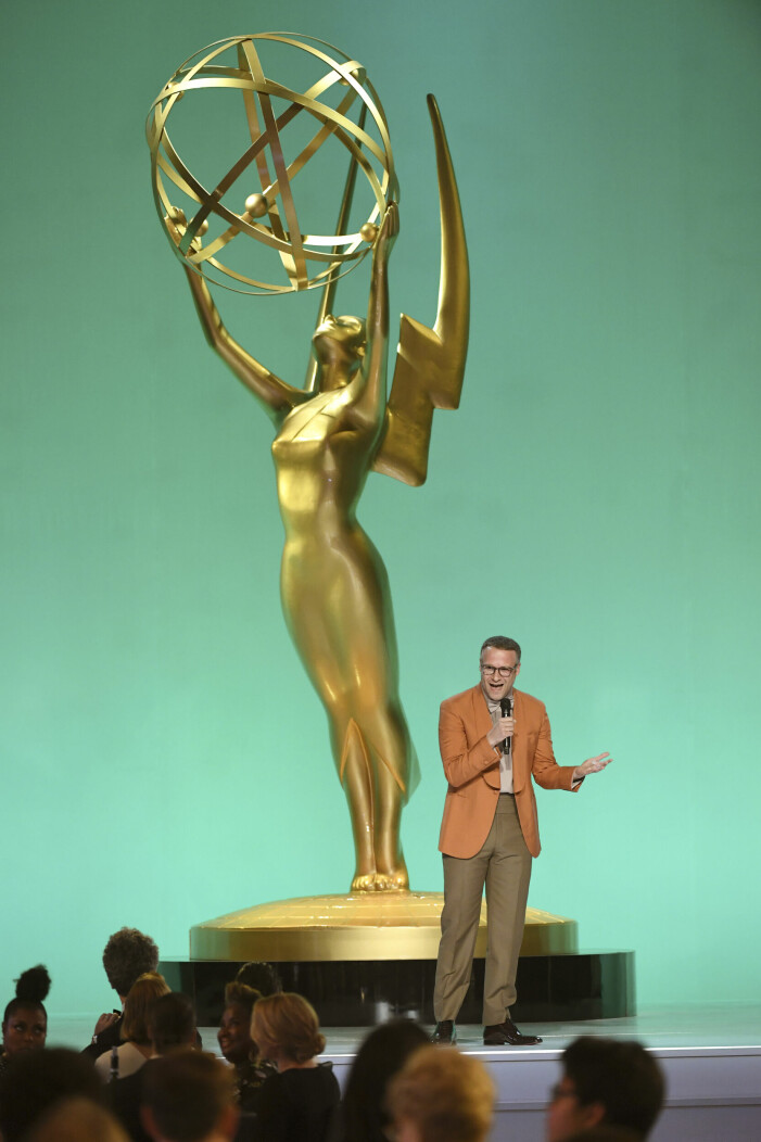 Seth Rogen (och alla andra) hade fått intrycket av att årets Emmygala skulle hållas utomhus, och inte i ett så väl förslutet tält. seth rogen