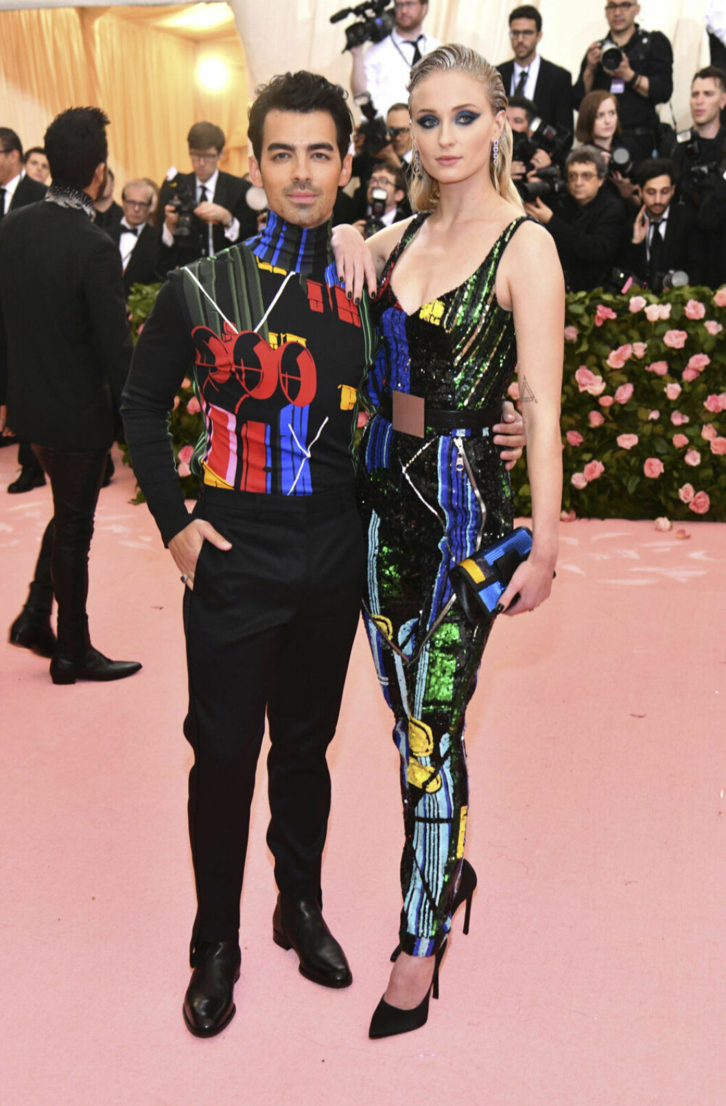Joe Jonas och Sophie Turner på Metgalan 2019. Foto: TT Charles Sykes/Invision/AP.