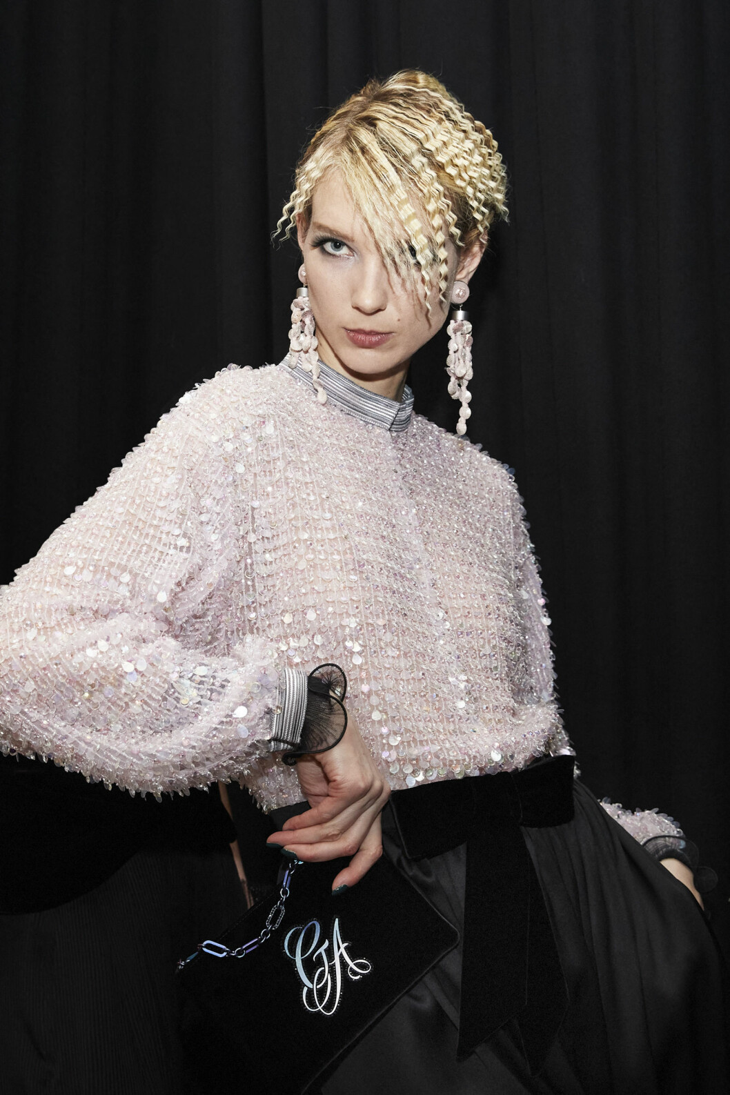Backstage på Giorgio Armani