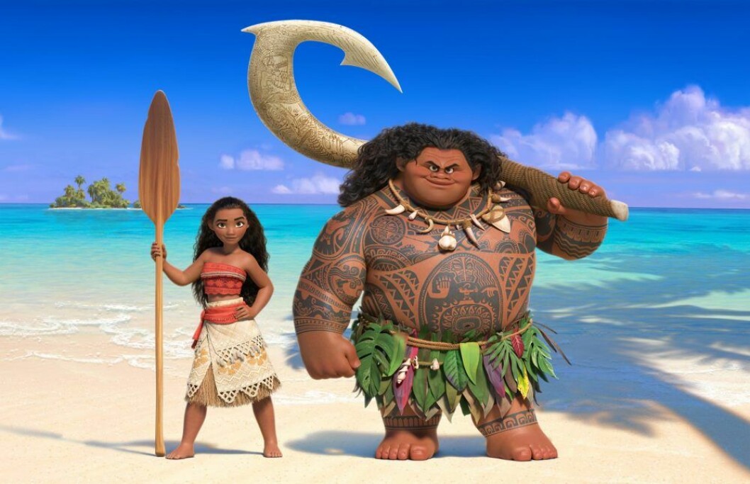 Bild fran Disneyfilmen Moana som heter Vaiana pa svenska.