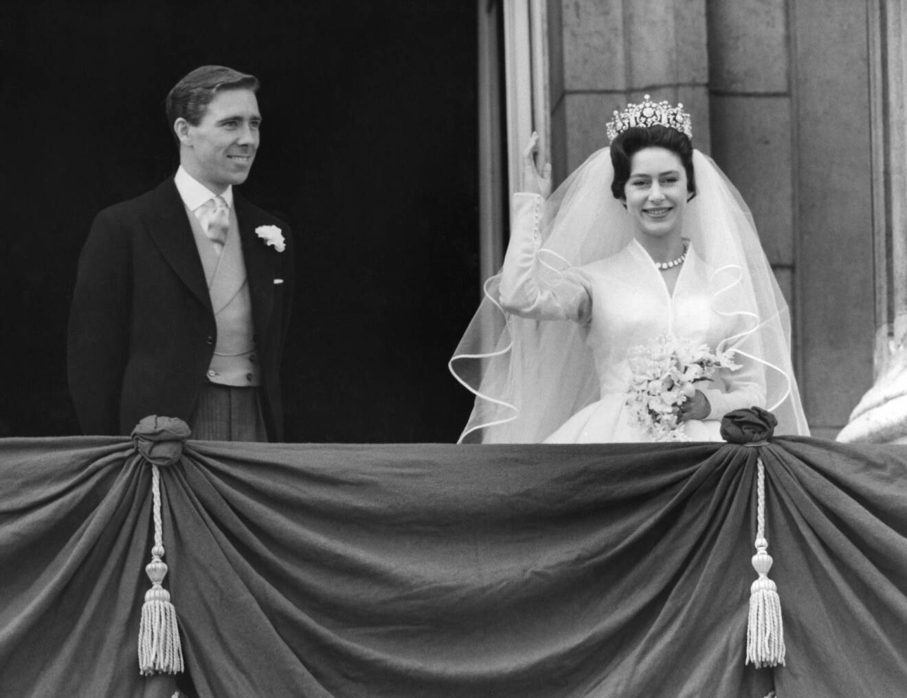 Prinsessan Margaret och Antony Armstrong-Jones bröllop 1960.