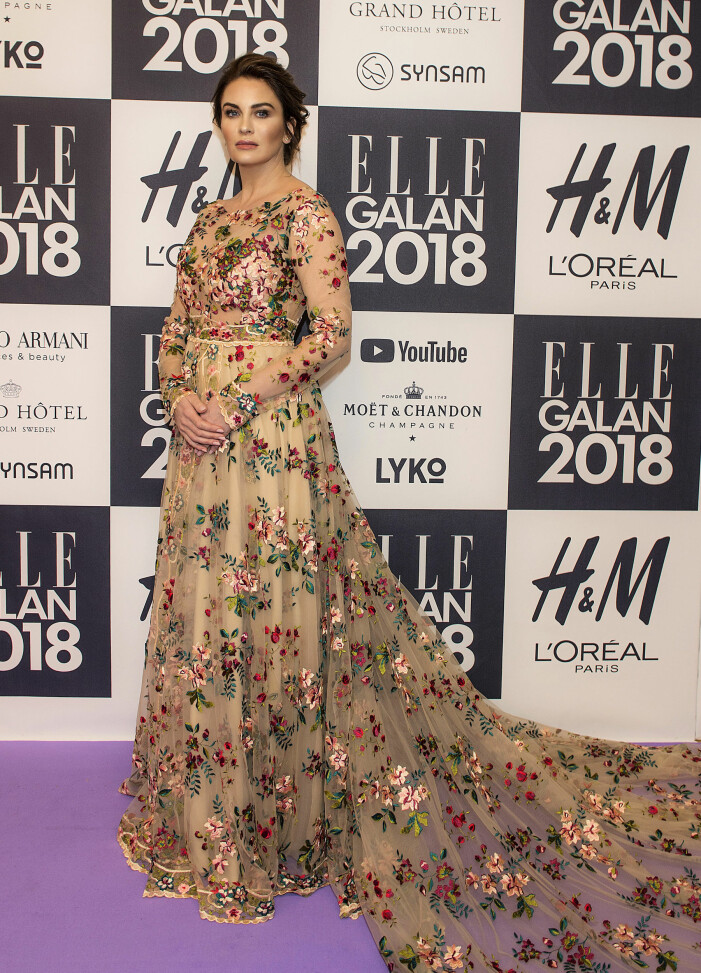 Carolina Gynning ELLE-galan 2018.
