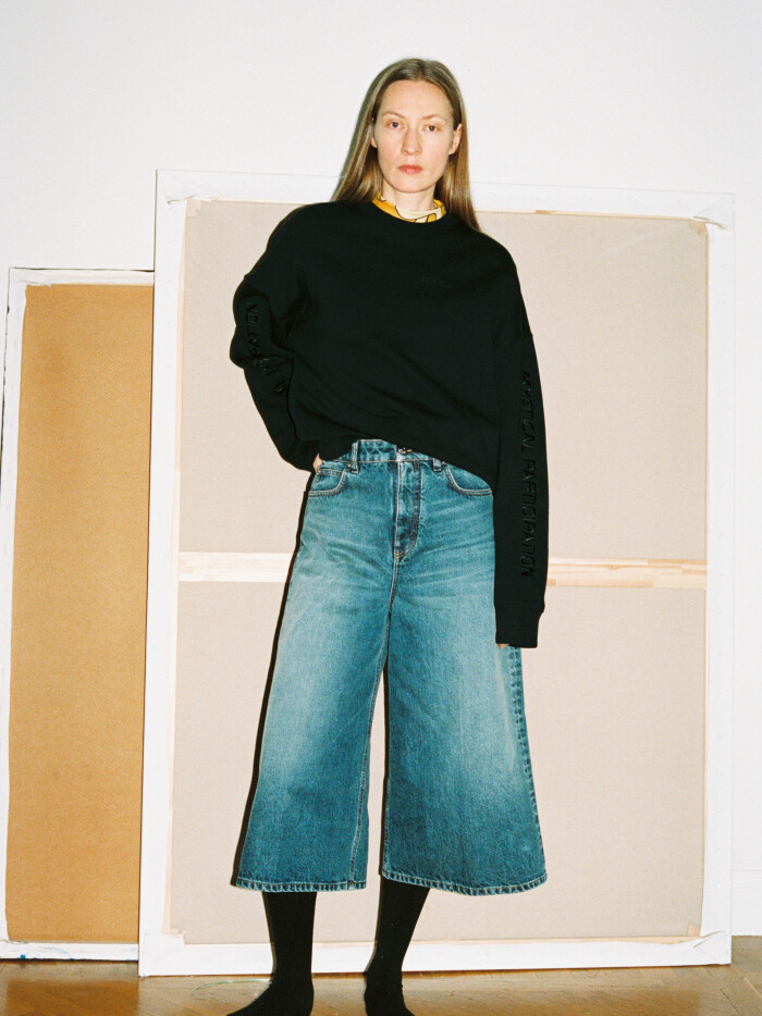 Self Cinema AW21 croppade jeans
