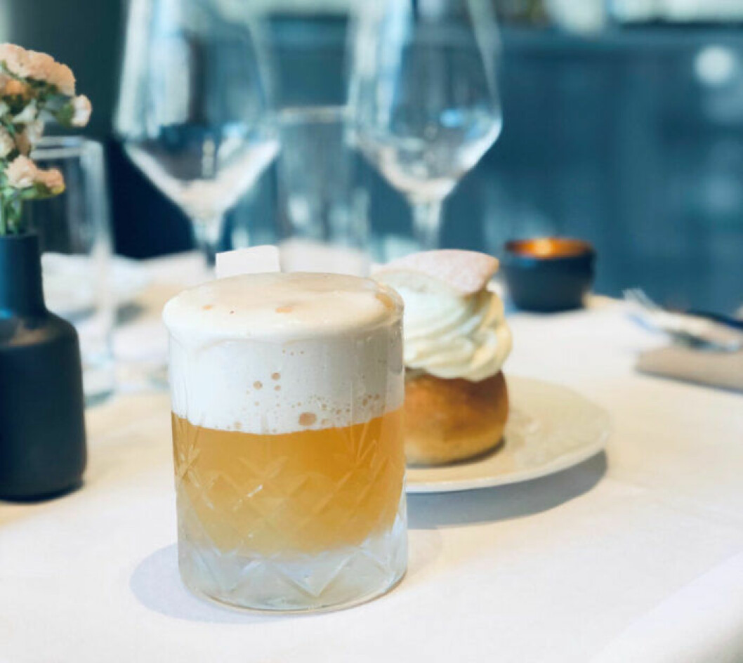 På Nobis Hotel i Stockholm har man tagit fram semmeldrinken Oat Cream.