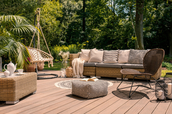 Foto: TT textil uteplats balkong