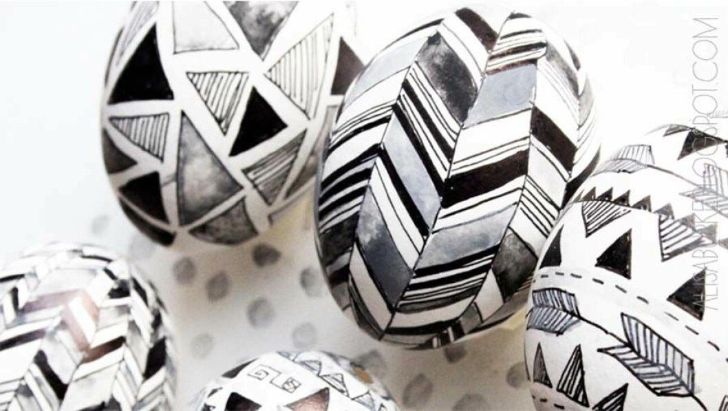 Via: <a href="http://alisaburke.blogspot.se/2013/03/geometric-eggs.html" target="_blank" rel="noopener">Alisa Burke</a> Via: Alisa Burke