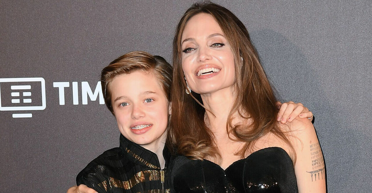 Shiloh och Angelina Jolie
