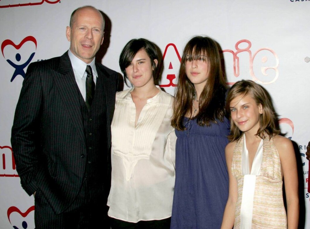 bruce willis med tre döttrar