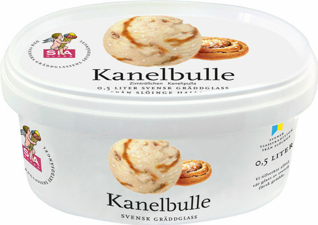 Glass kanelbulle. Glass kanelbulle.