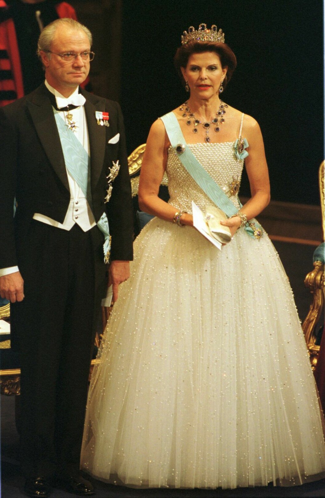 Drottning Silvia i klänning från Nina Ricci