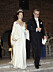 1981 Drottning Silvia i krämfärgad klänning av Olga Persson