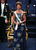 2002 bar drottningen en blå thaisidenklänning i design av Jörgen Bender