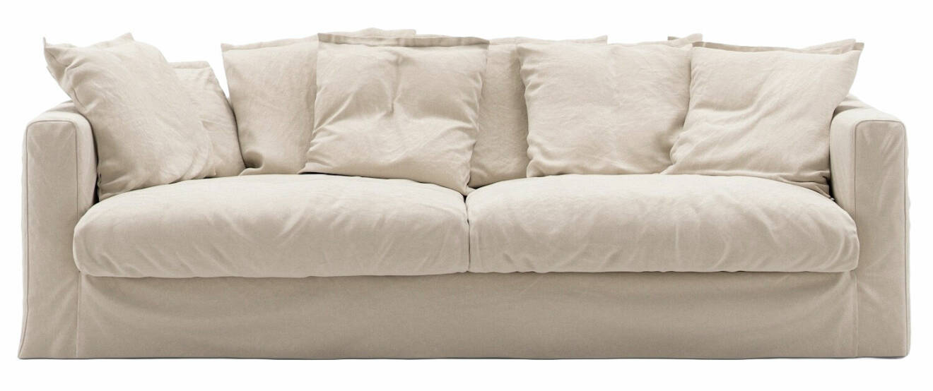 beige soffa