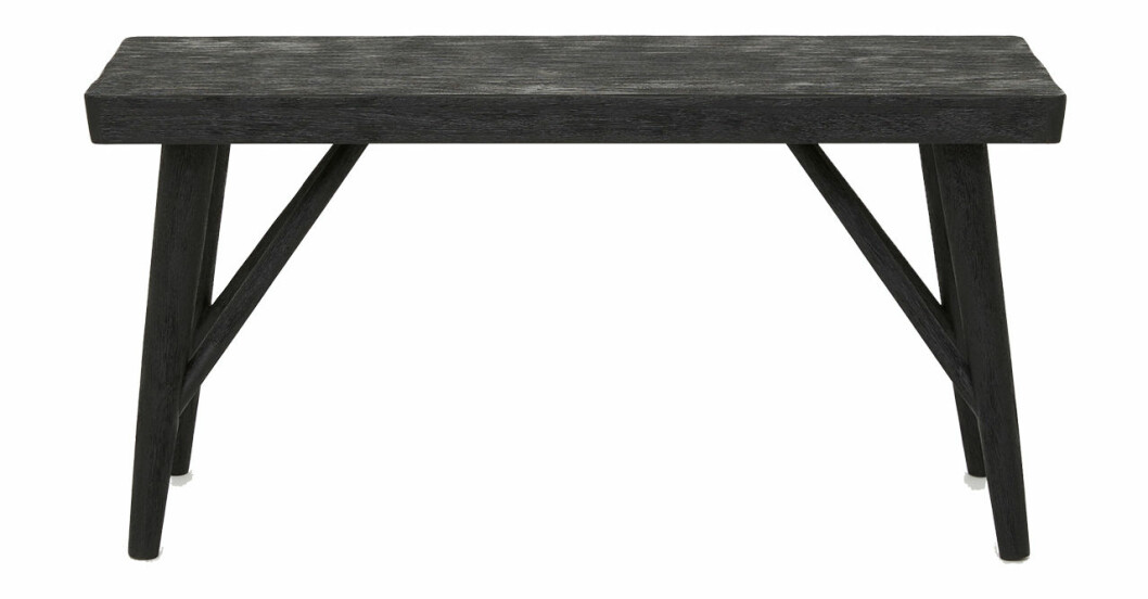Svart sittb'nk i mangoträ från H&M home