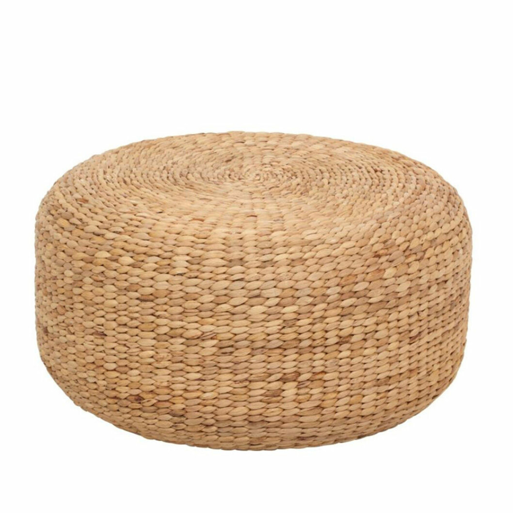 Flätad sittpuff från Hyacint