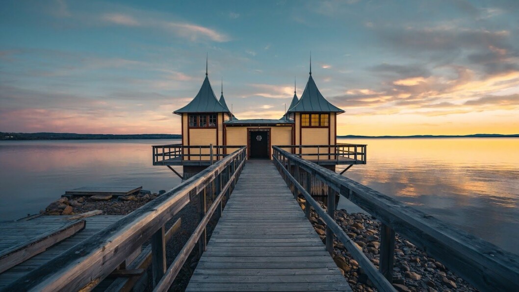 Det lilla badhuset i Siljan har fått högt betyg av besökarna. Utsiktplats i Sjurberg