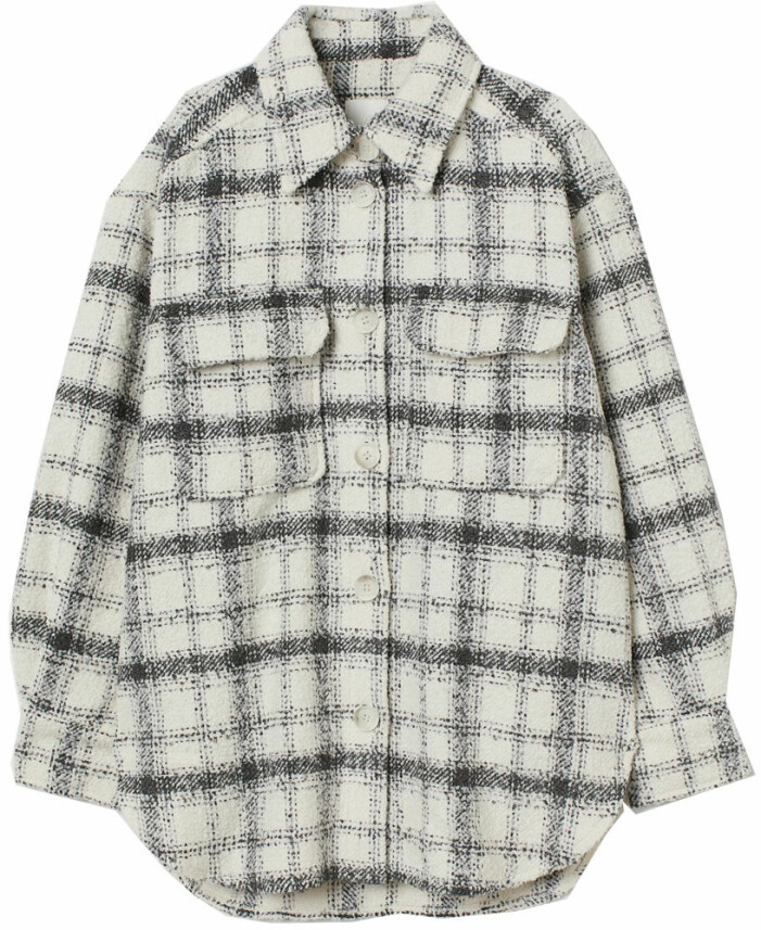 rutig skjortjacka från H&M