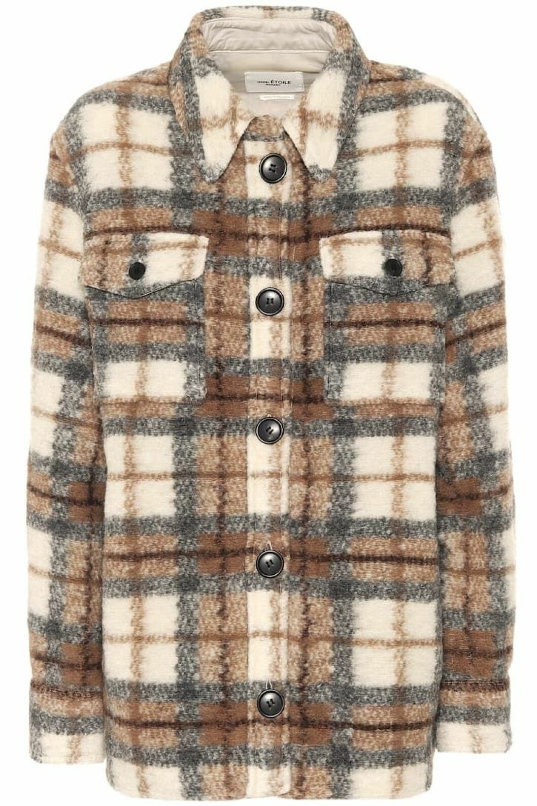 Rutig skjortjacka från Isabel Marant Étoile.