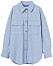 Oversized skjortjacka från H&amp;M i vacker ljusblå färg.