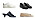 Plock med skor. Sneakers från Veja, loafers från Prada, mules i svart från By Far och beigea ballerina från Arket.