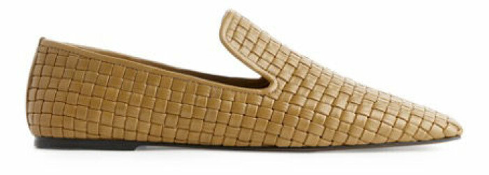 beige loafers