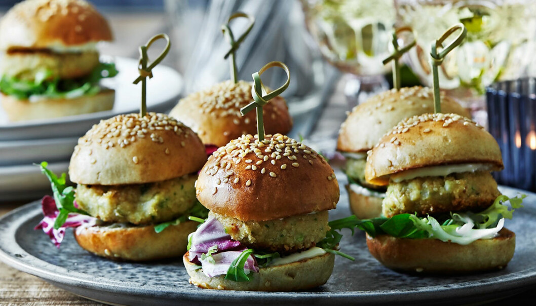 Recept på sliders med krabba och aioli
