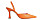 sandaler med spetsig tå i orange nyans från Na-kd