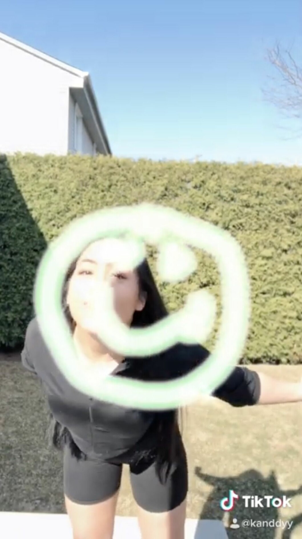 En smiley och en tjej 