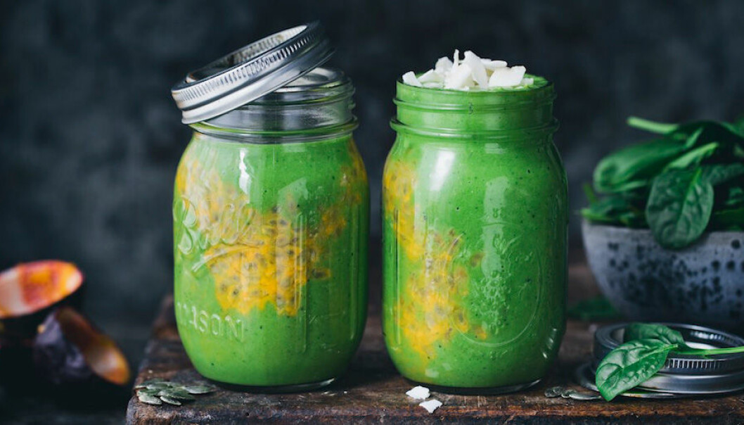 Grön smoothie av Green Kitchen Stories.