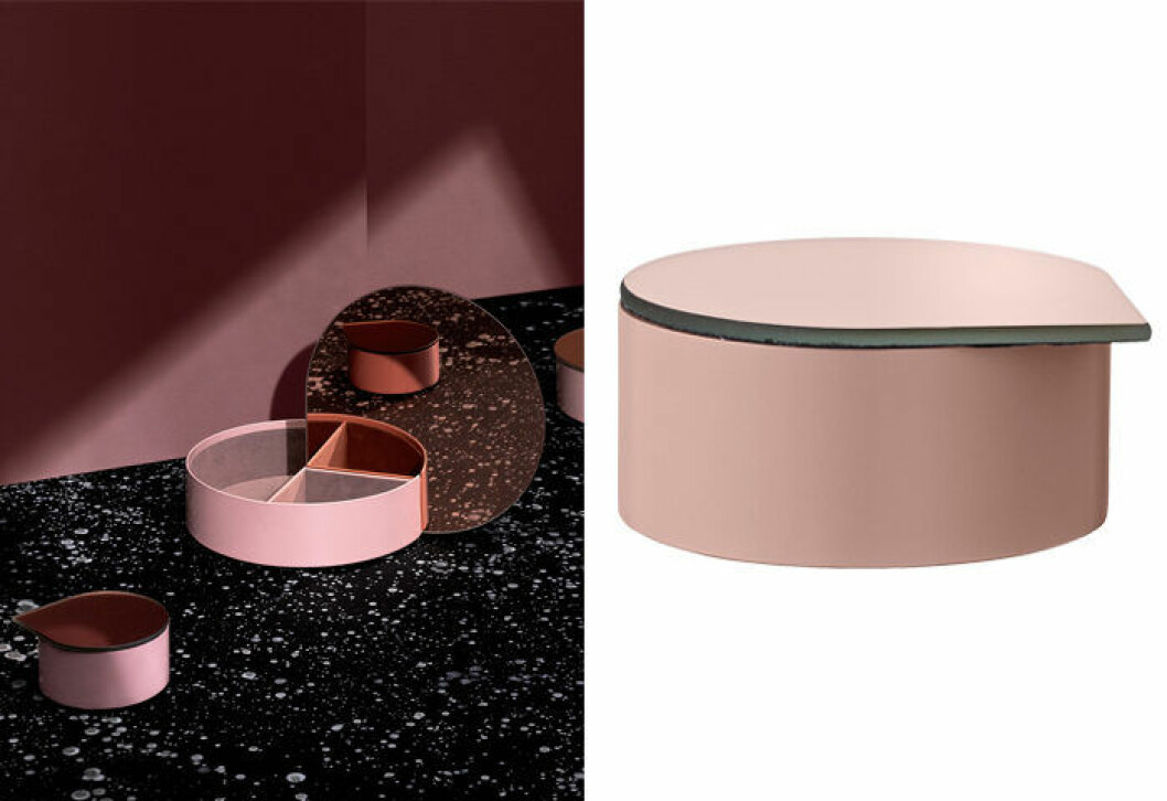 Stilrent rosa smyckeskrin från AYTM