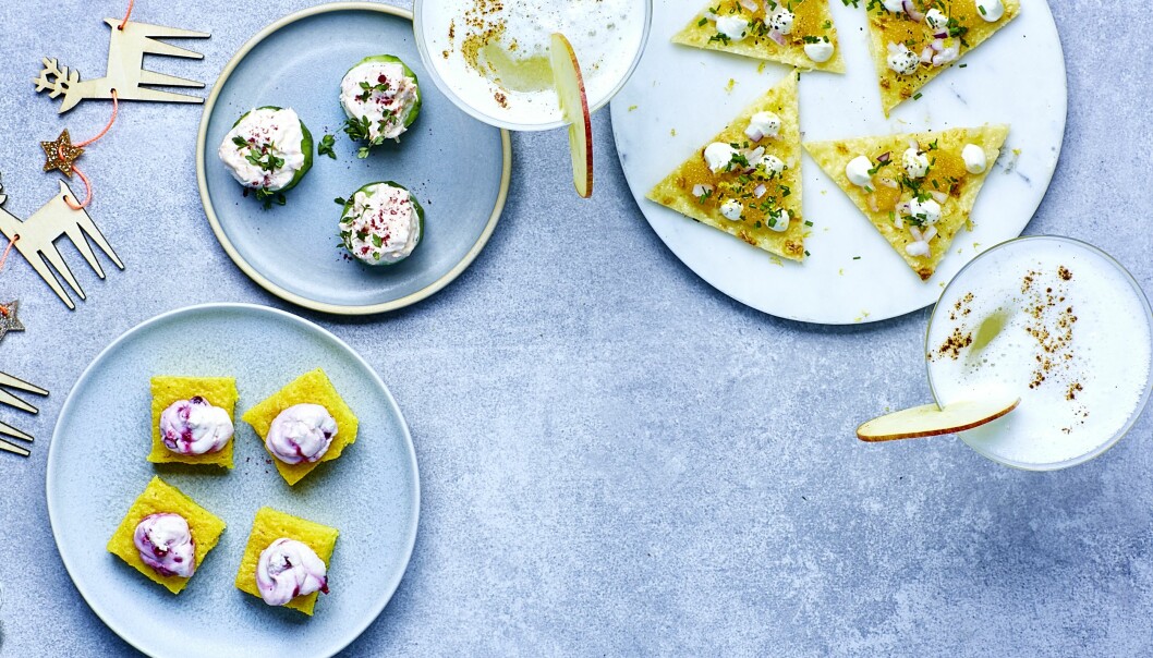 Snittar, kakor och cocktails till glöggmingel i advent.