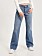 trendiga denimbyxor med låg midja och utställda ben tillverkade i bomullsblandning från Abrand Jeans