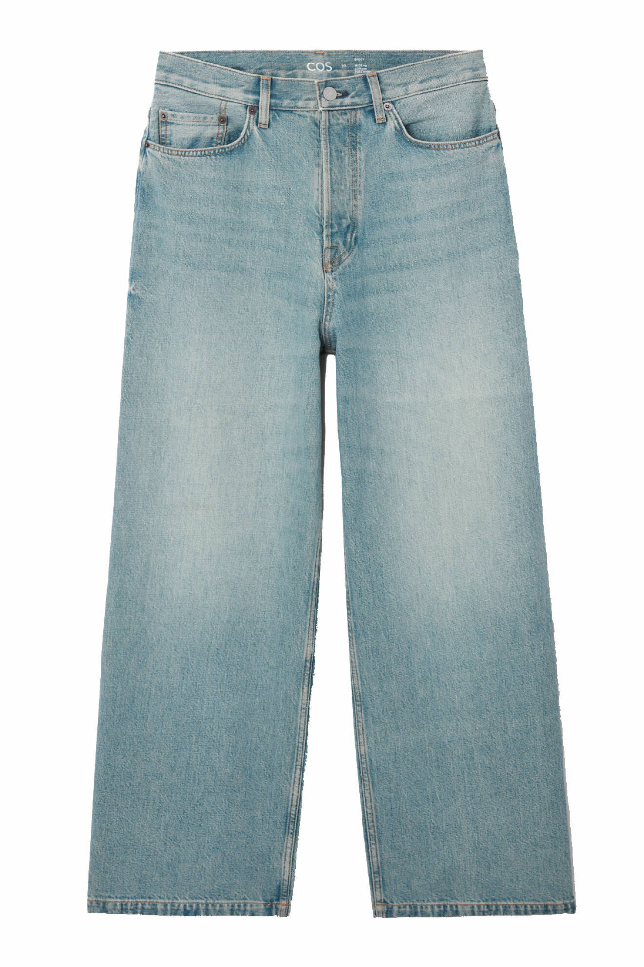 Snygga jeans från Cos i ljusblå tvätt med vida byxben.