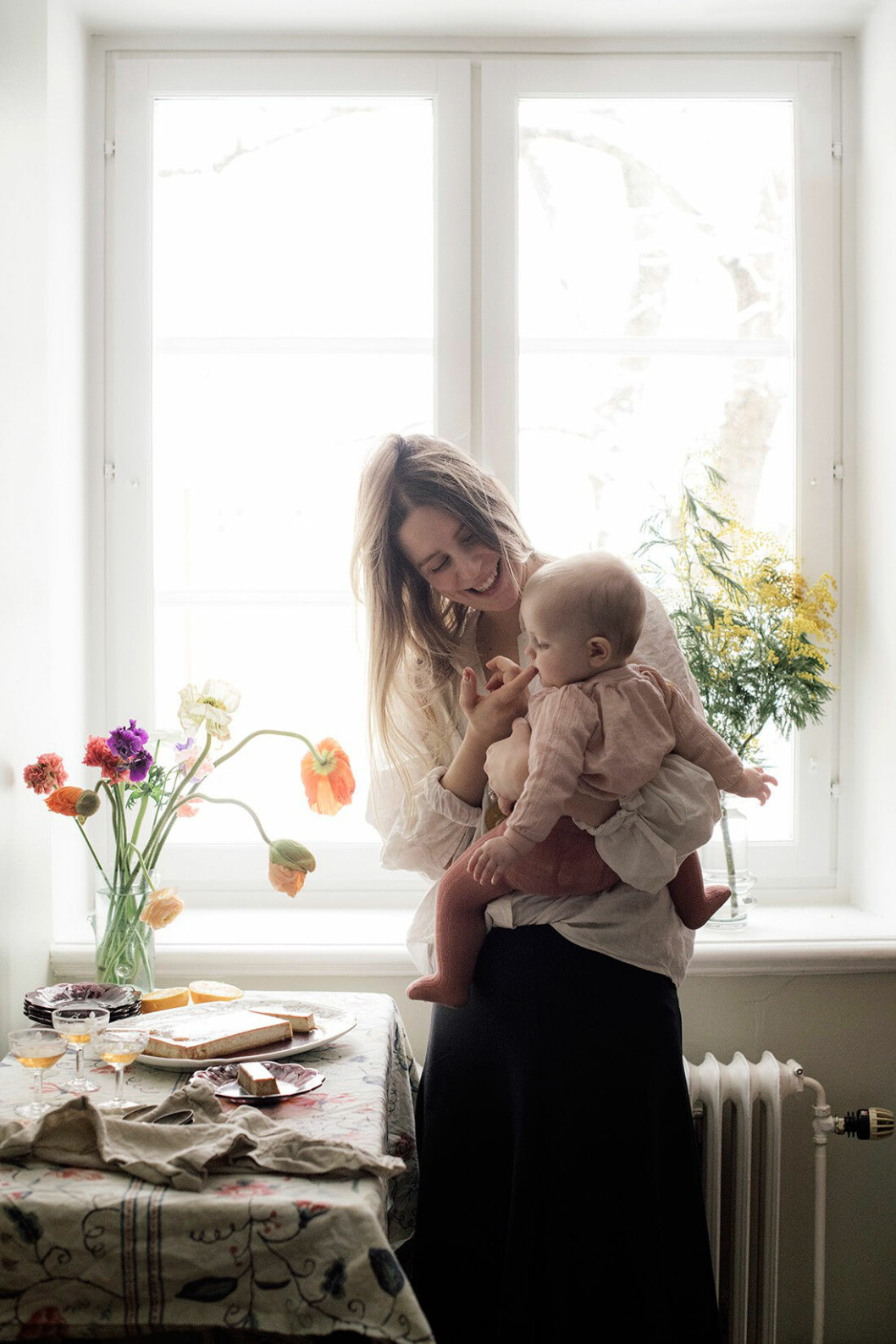 Sofia Wood med dottern Selma