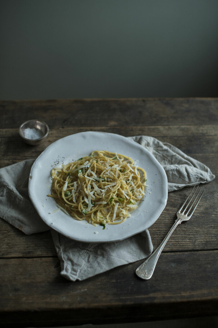 Sofia Woods recept på pasta al burro med parmesan