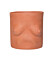 Terracottakruka med kvinnobröst