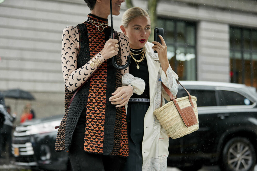 New York modevecka Loewe stråväska