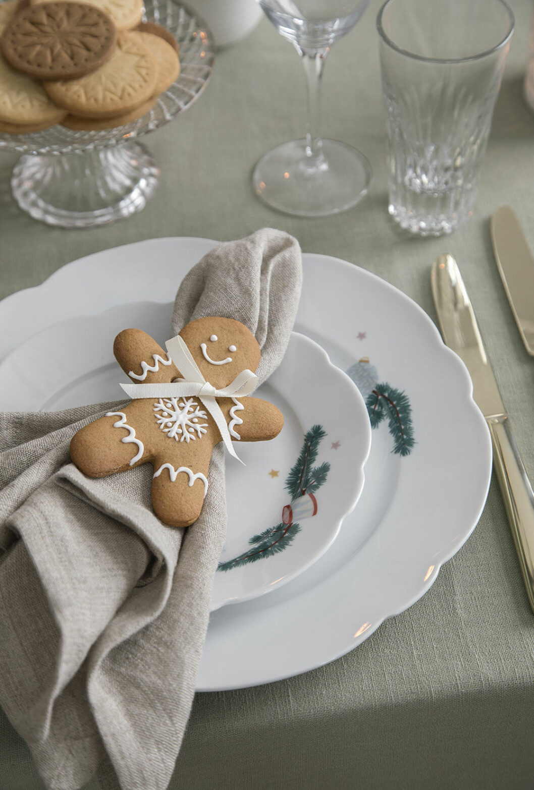 Julporslin och idé till juldukning från Sostrene Grene 2019