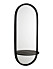 Oval spegel med hylla, från Jotex