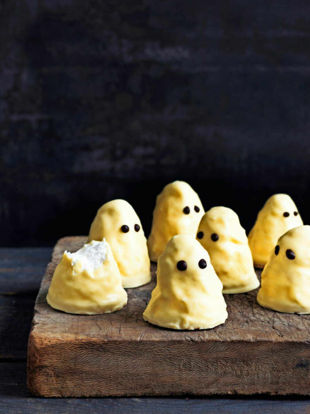 Spök-mums-mums. Recept på spök-mums-mums till halloween