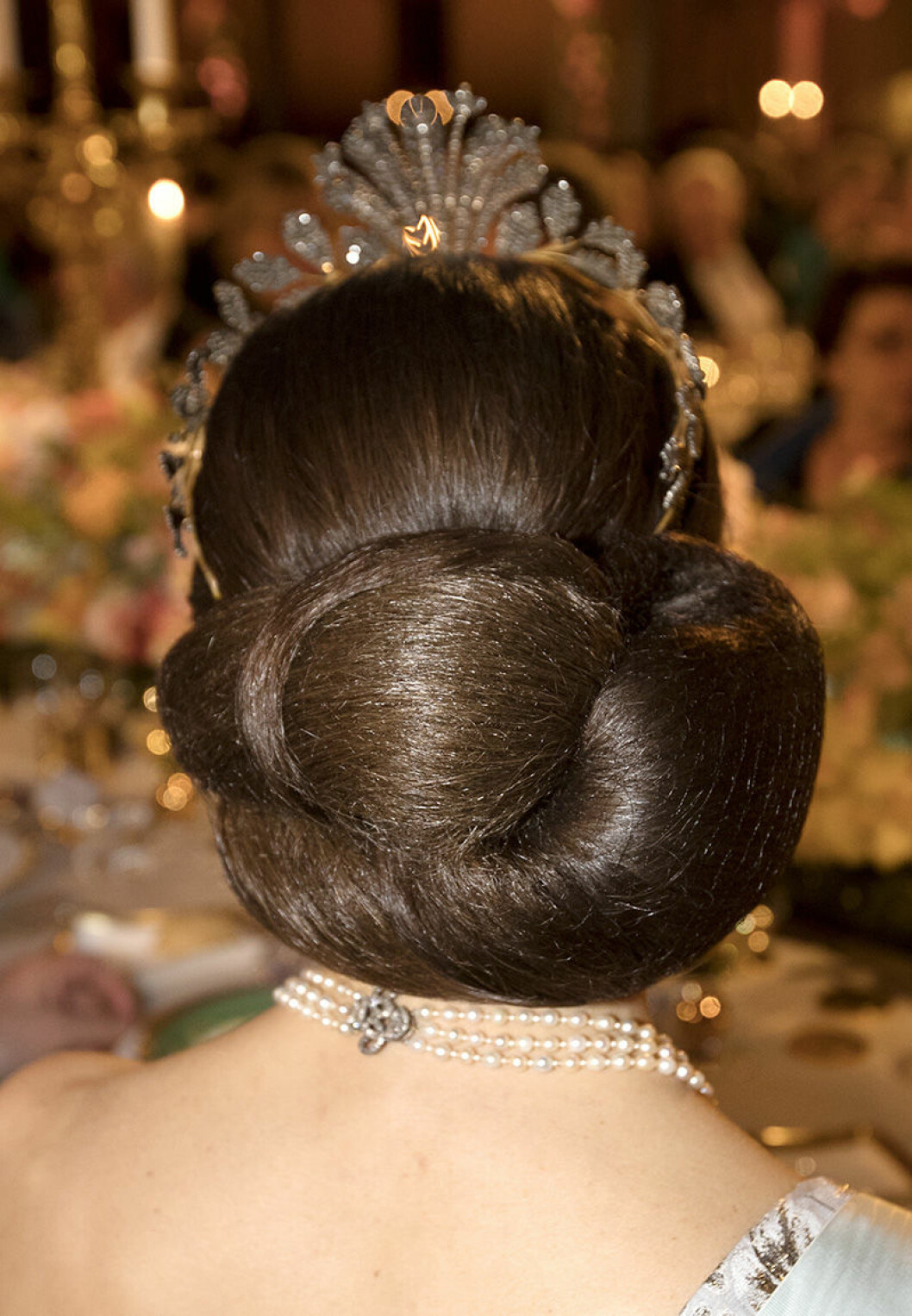 6850504 STOCKHOLM 2016-12-10. The Nobel Prize 2016. The Nobel Banquet held in the Blue Hall of the Stockholm City Hall. Picture shows: Crown Princess Victoria of Sweden. COPYRIGHT STELLA PICTURES