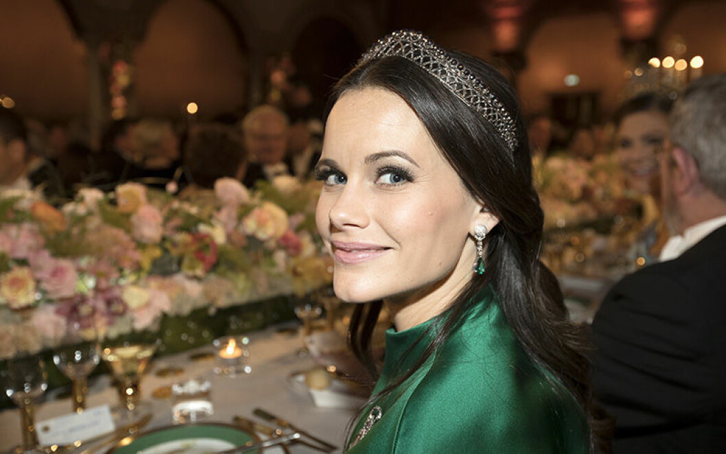 6850508 STOCKHOLM 2016-12-10. The Nobel Prize 2016. The Nobel Banquet held in the Blue Hall of the Stockholm City Hall. Picture shows: Princess Sofia of Sweden. COPYRIGHT STELLA PICTURES