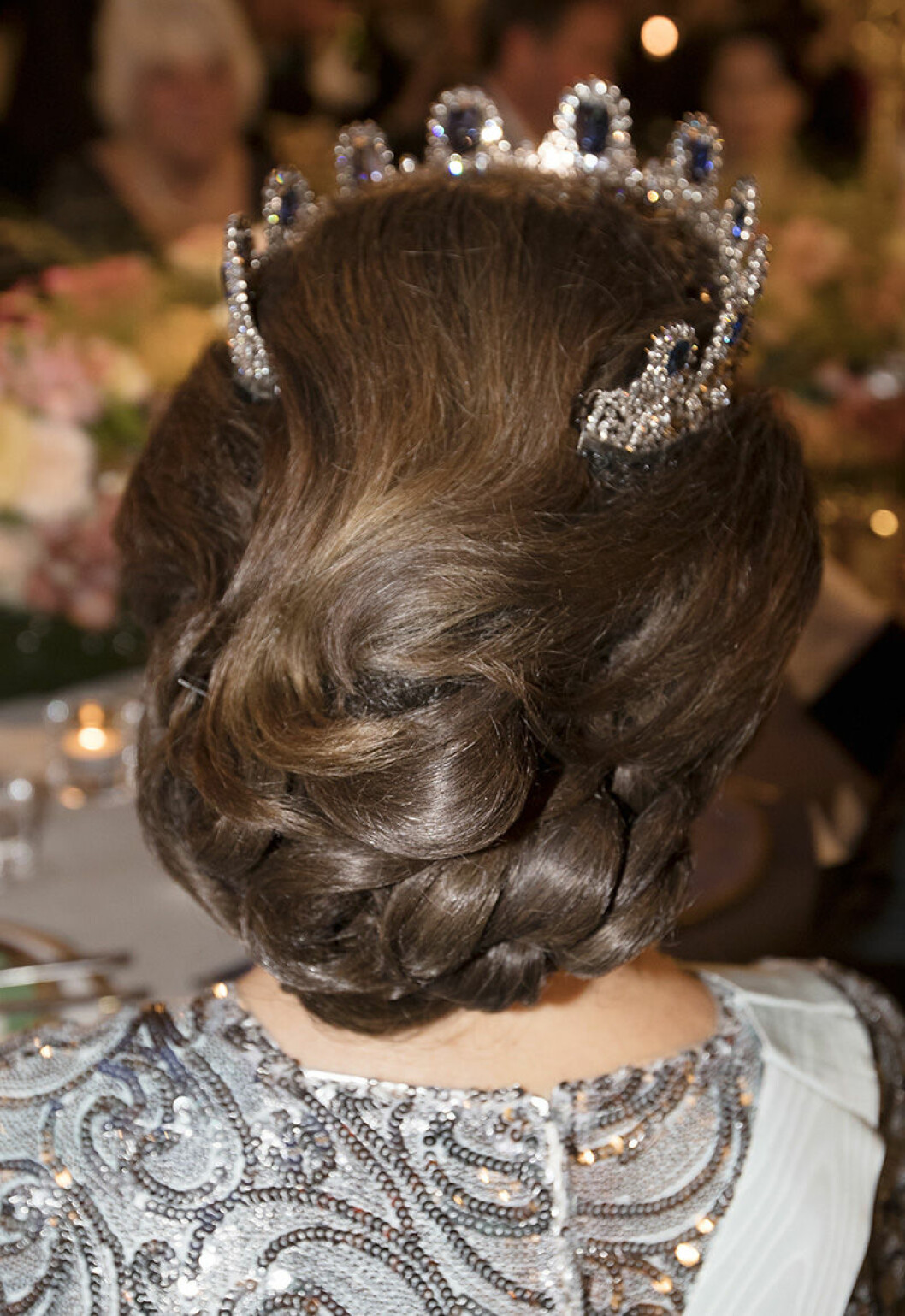 6850501 STOCKHOLM 2016-12-10. The Nobel Prize 2016. The Nobel Banquet held in the Blue Hall of the Stockholm City Hall. Picture shows: Queen Silvia of Sweden. COPYRIGHT STELLA PICTURES