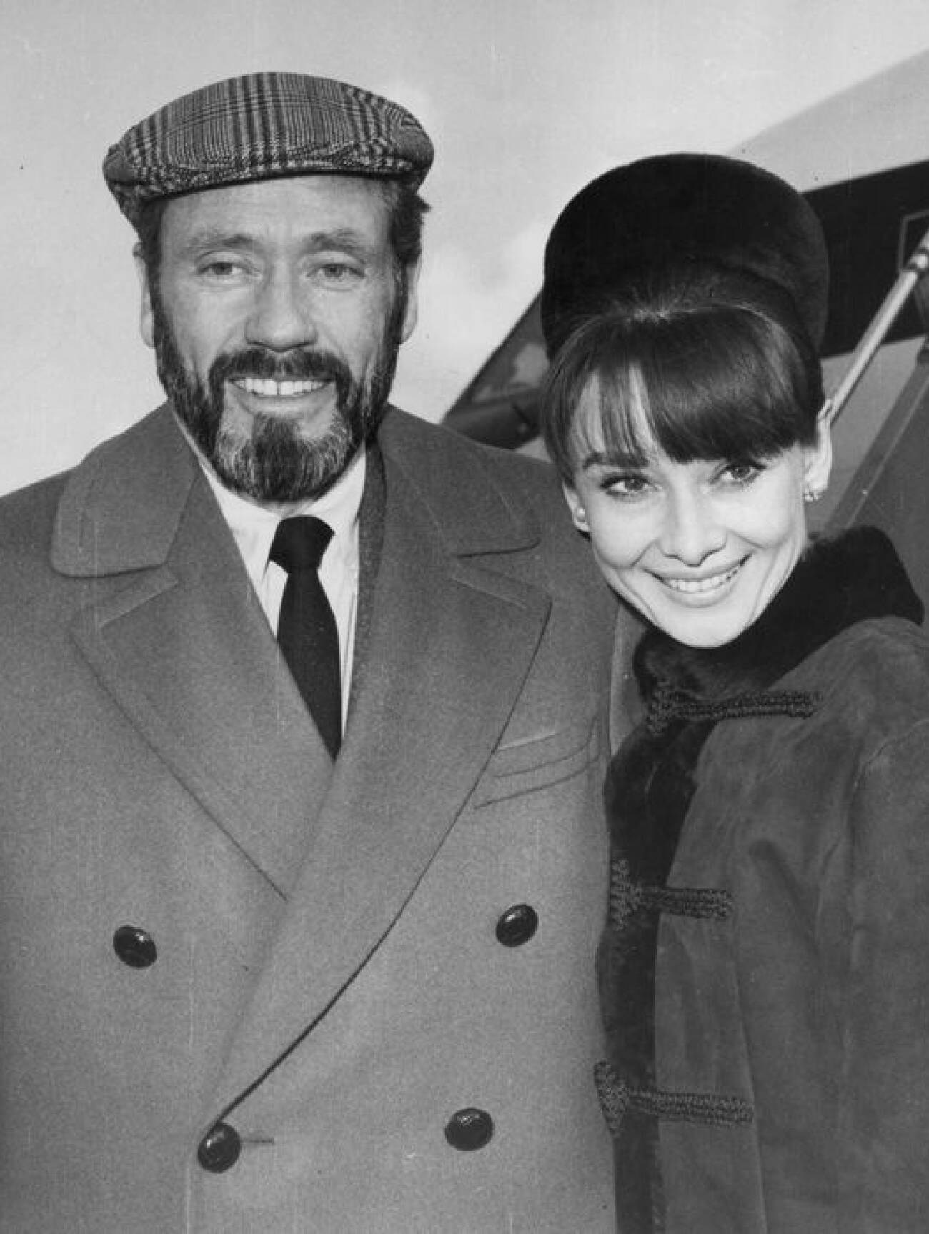 Audrey Hepburn och maken Mel Ferrer, 1967