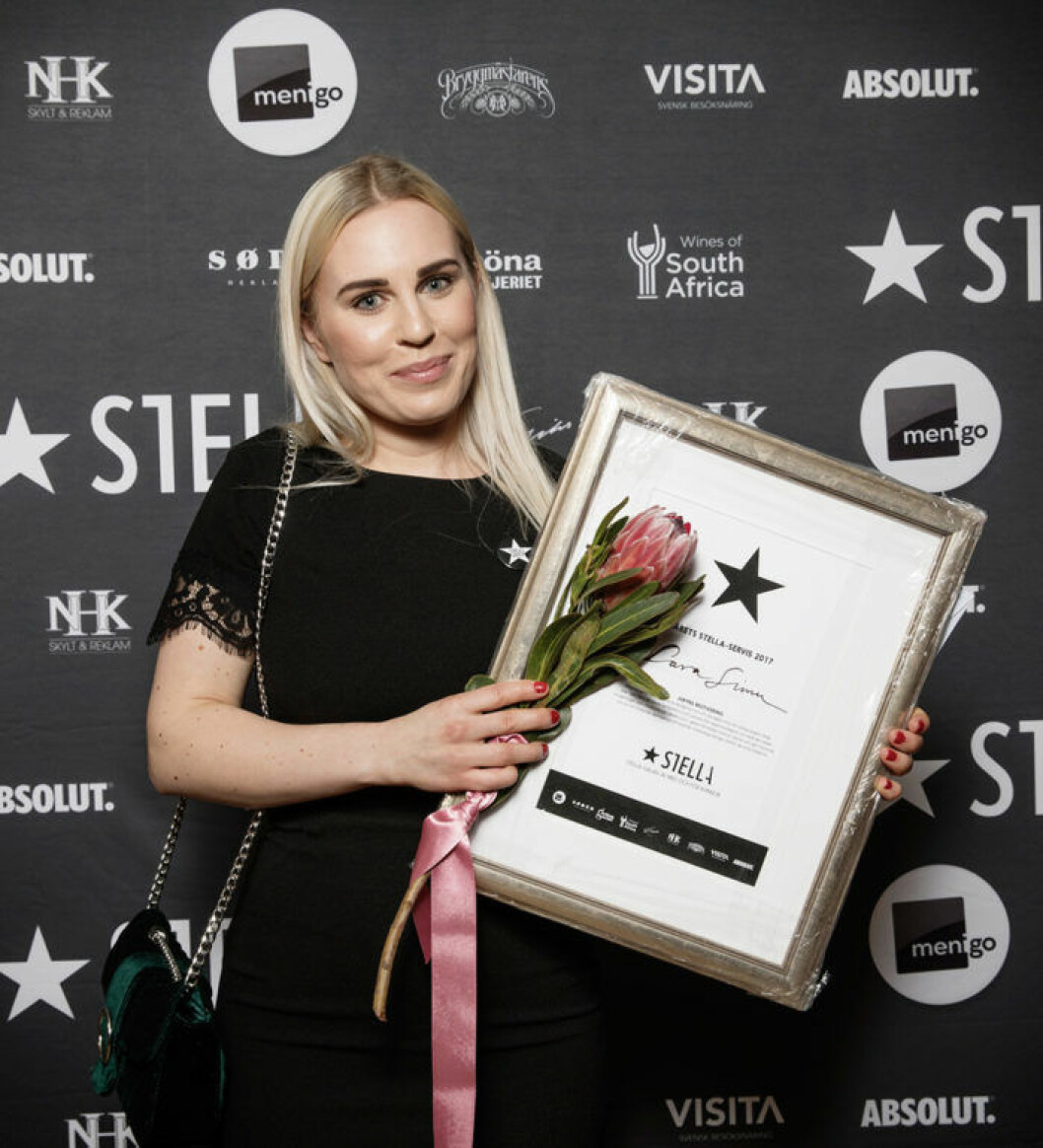 Årets STELLA-servis: Sara Simu.