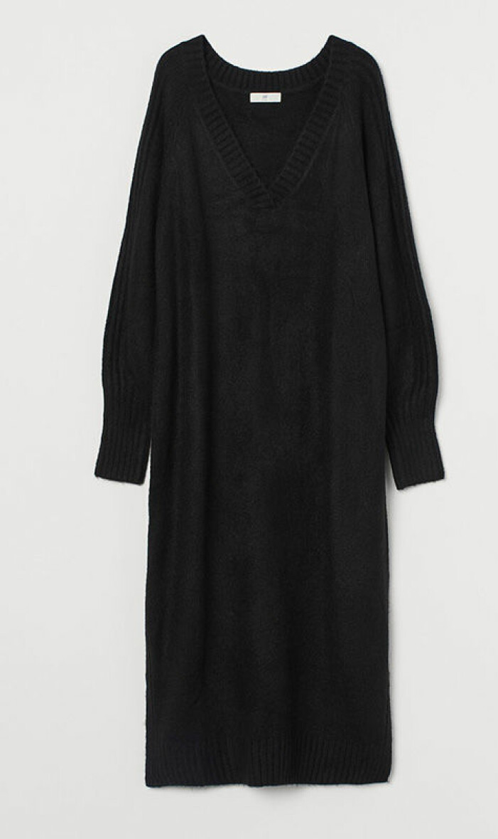 stickad-klanning-h&m