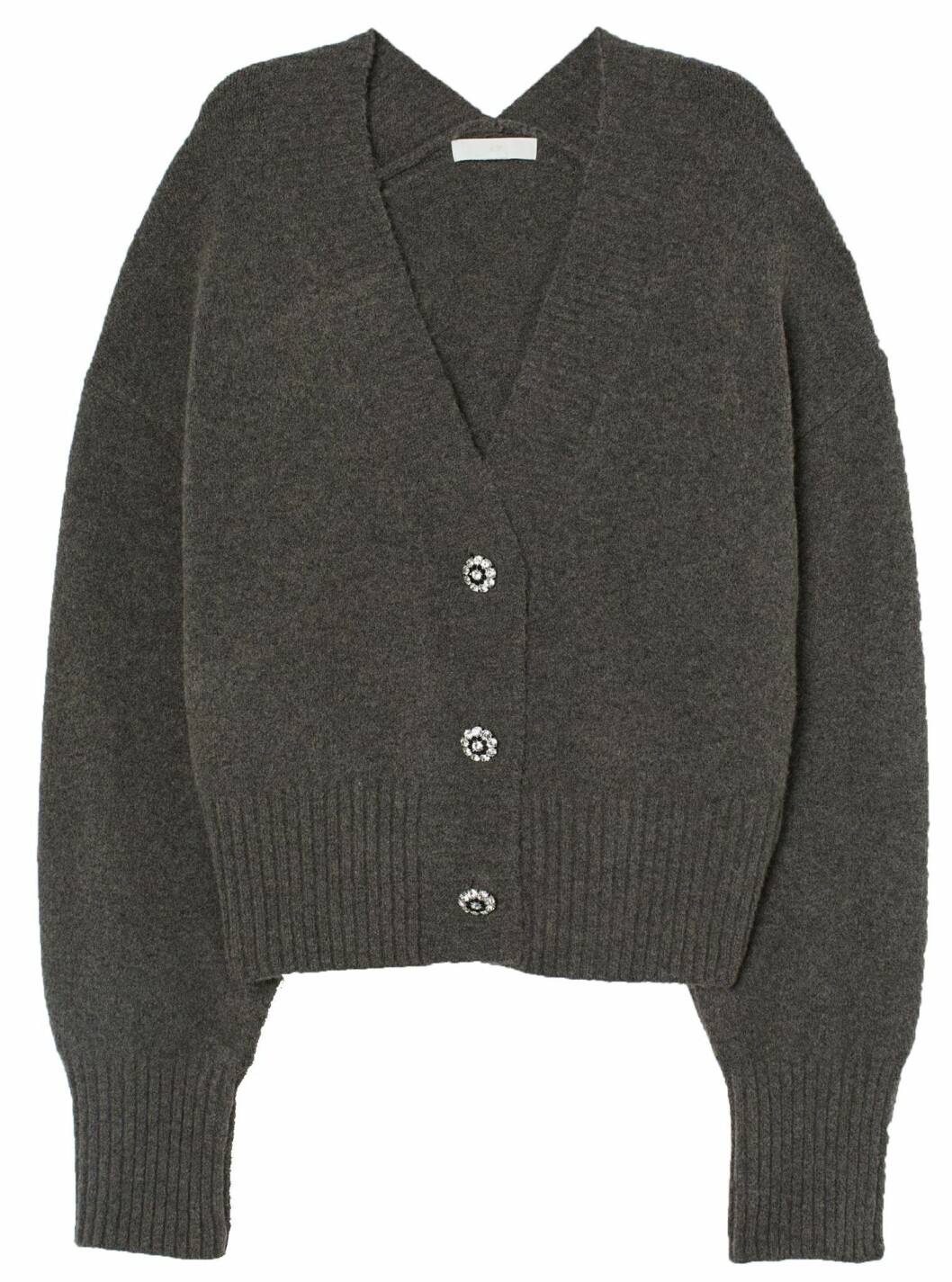 Oversized kofta från H&M med dekorativa knappar.
