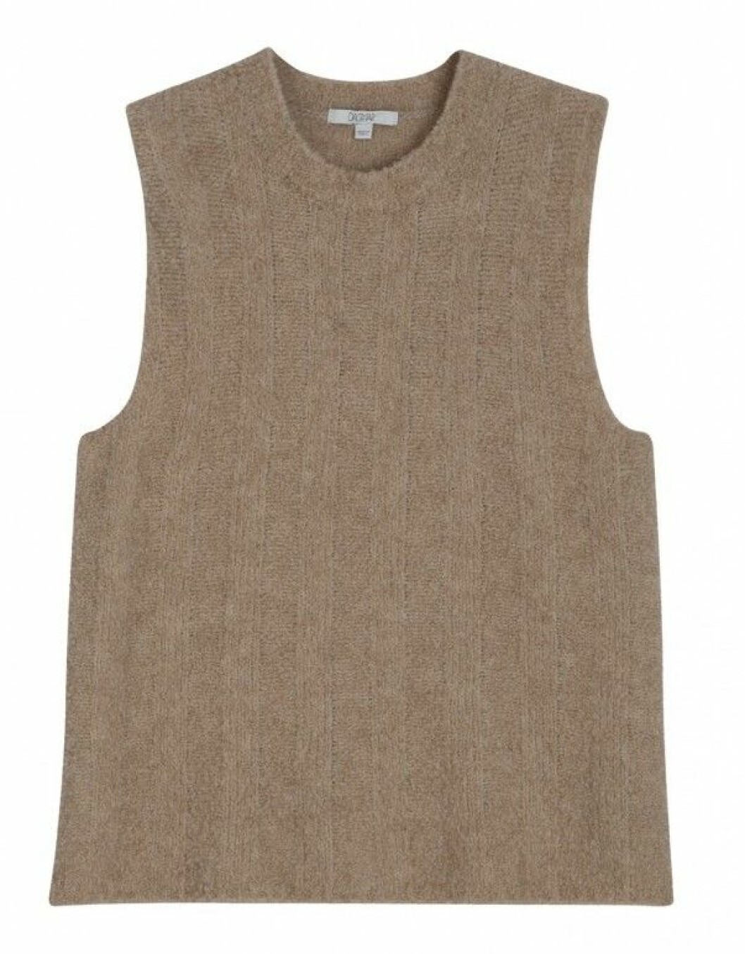 Stickad väst i beige från House of Dagma