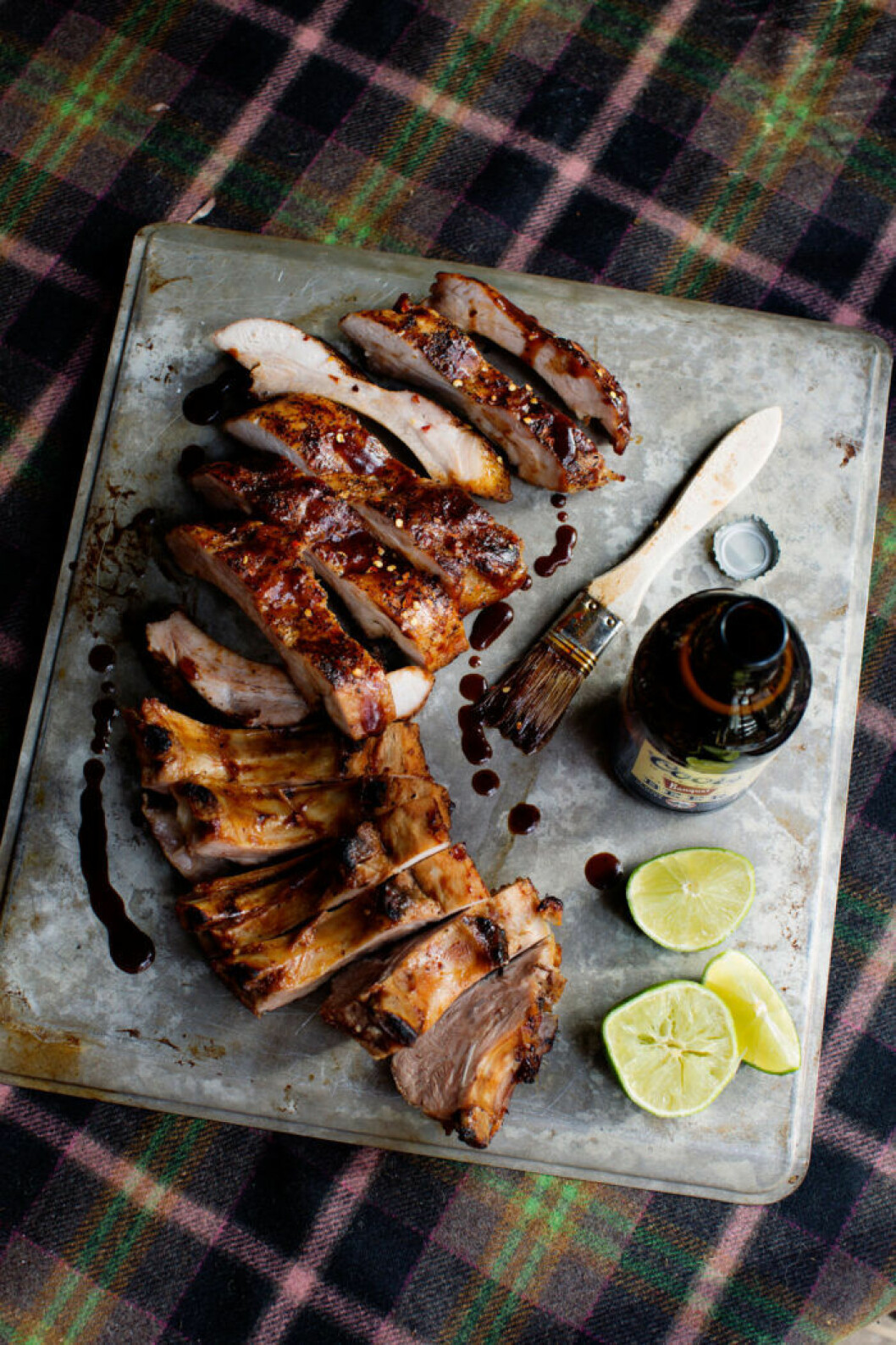 Grillade revbensspjäll. Grillade revbensspjäll.