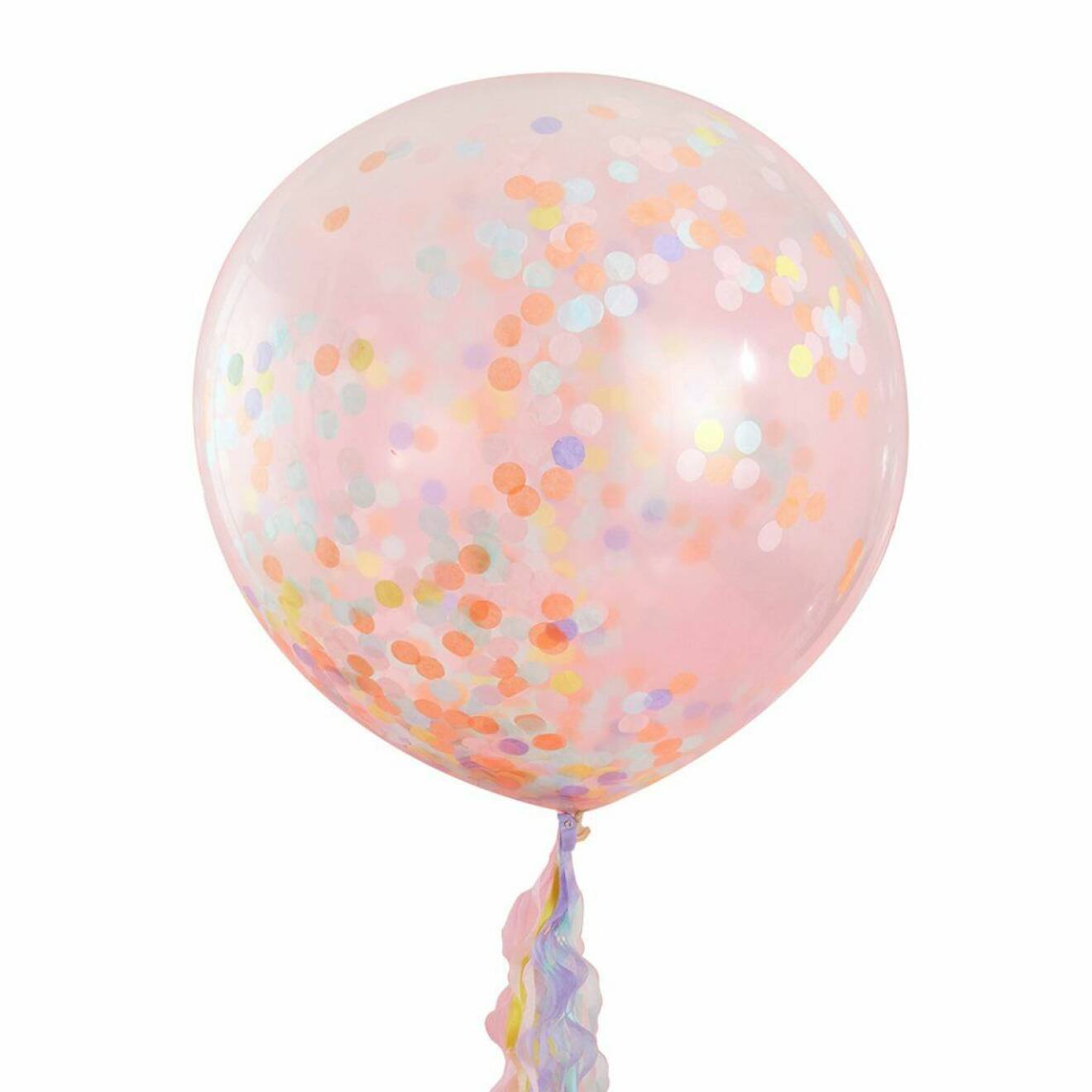 Ballonger fyllda med konfetti till 25 årsfesten.